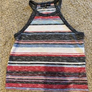 Almost Famous Multicolor Striped Tank Top